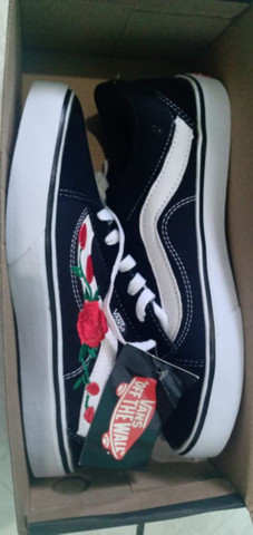 tenis vans old skool roses special collection