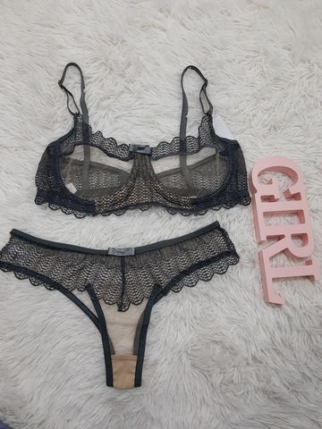 Conjuntos sexy de renda e tulle - Foto 6