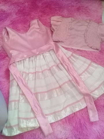 Vestido infantil com bolero