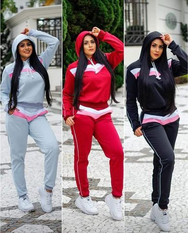 Conjunto de moletom adulto