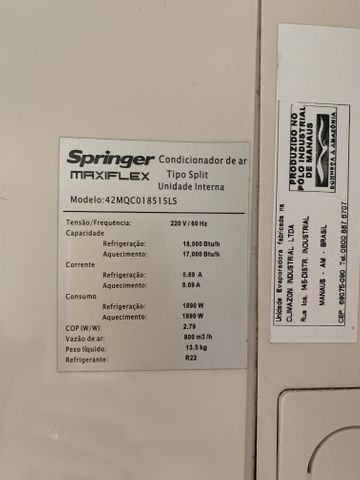 Split 18 mil btus quente e frio - Foto 3