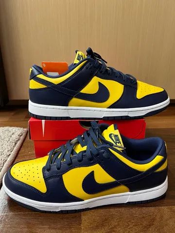 Tênis Nike Dunk Low Michigan caixa original tamanho 43 estado 9.9 - Foto 2