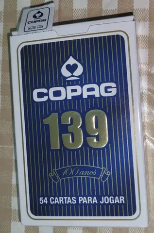 Cartas de Baralho Copag 1001 Azul 110 Cartas em Cartão