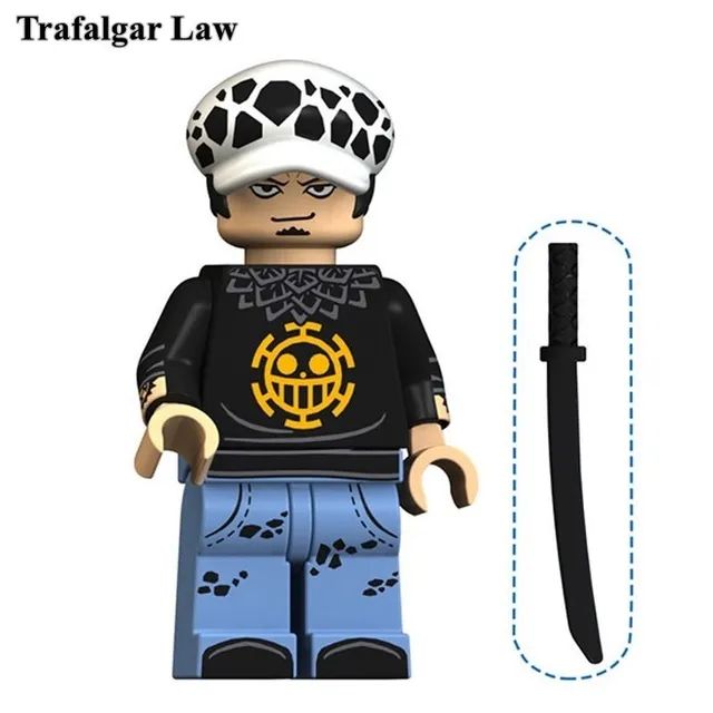 One piece action figures de lego miniatura de 5cm - Foto 3