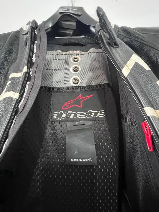 Macacão de Motociclista Alpinestars em Couro - Foto 5