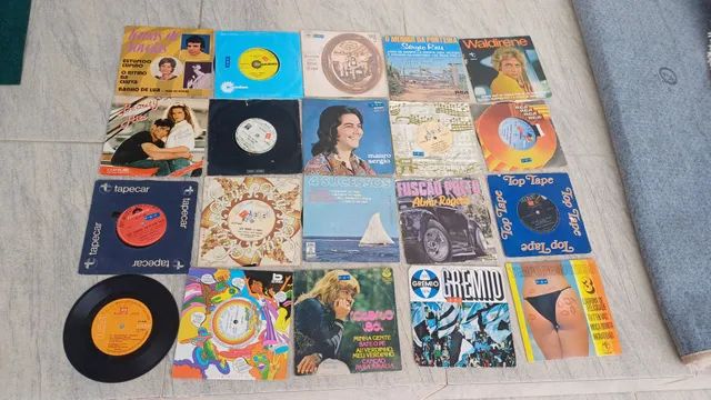Discos de vinil pequenos 