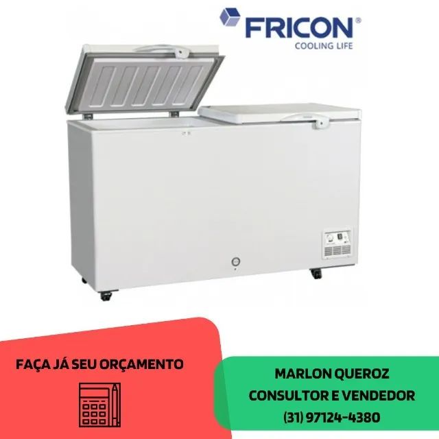 Freezer Congelador 2 Portas Novo 110/220v