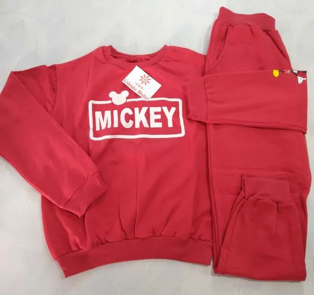 Conjunto de Moletom Flanelado Feminino - Foto 2