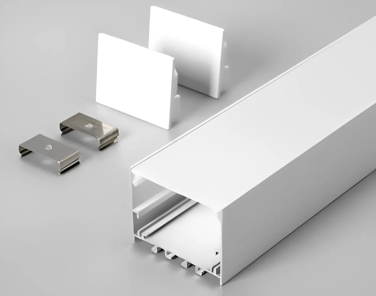 Perfil LED 40x30cm sobrepor 3m  - Foto 3