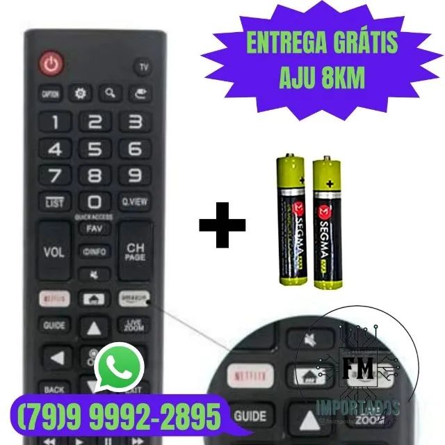 Controle remoto Tv LG Smart - Novo / Entrega Grátis 8km/ Garantia