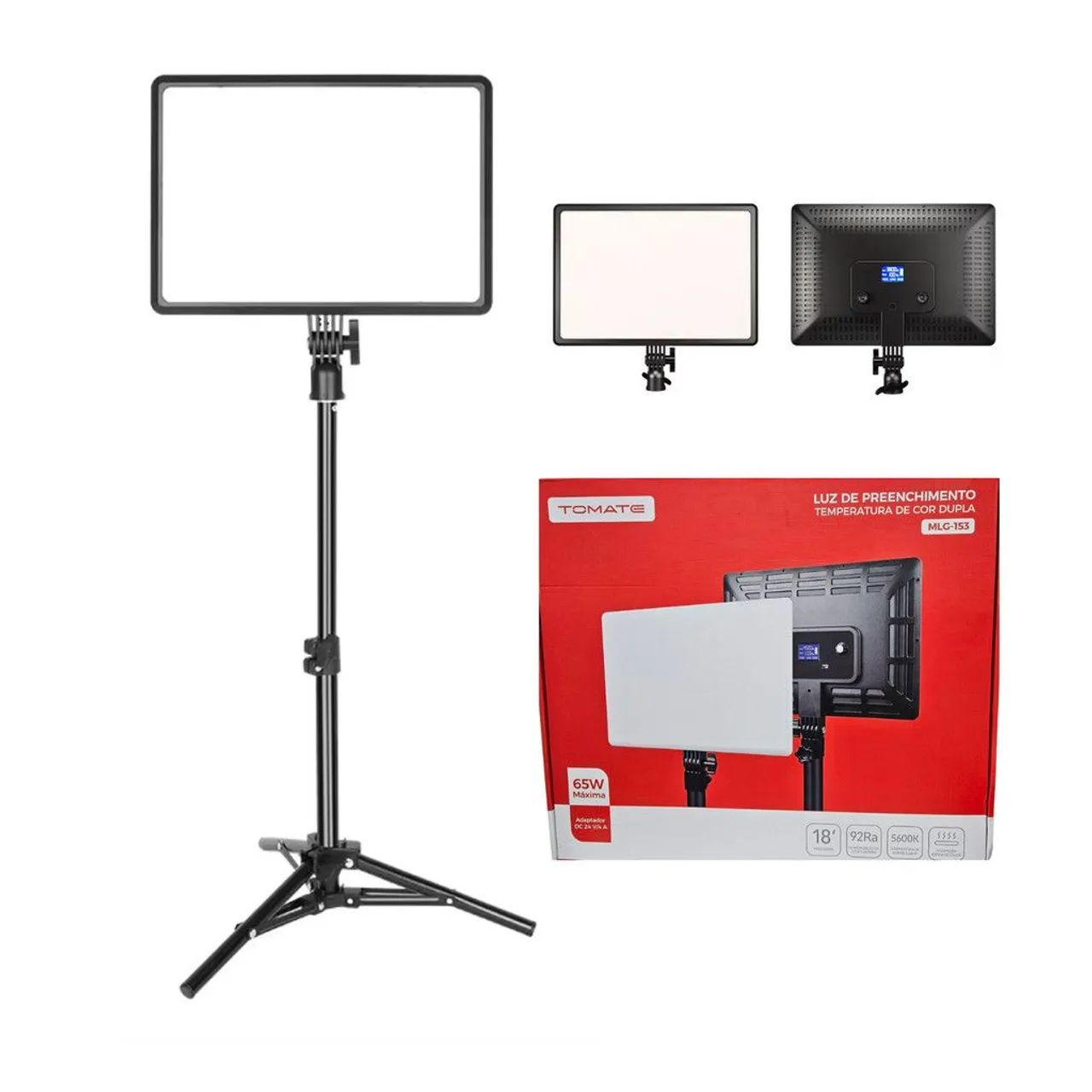 Luminaria Ring Light Profissional Grande 18pol 60cm Tripé 2m<br>