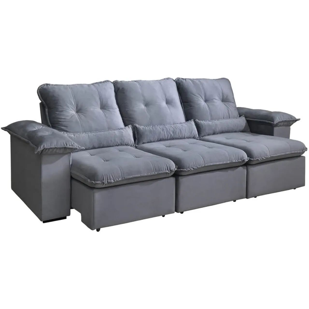 Sofá Retrátil e reclinavel Arsenal 2,70m pr N28 - Foto 3