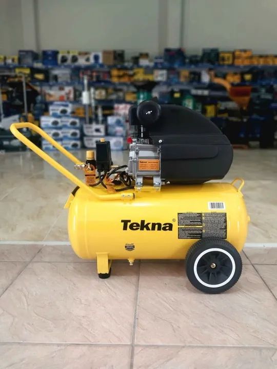 Compressor de Ar 50 Litros 2,5hp e 116Lbf - Tekna (Nova/Loja)