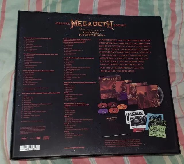 Megadeth Peace Sells 25 anos box set - Foto 2