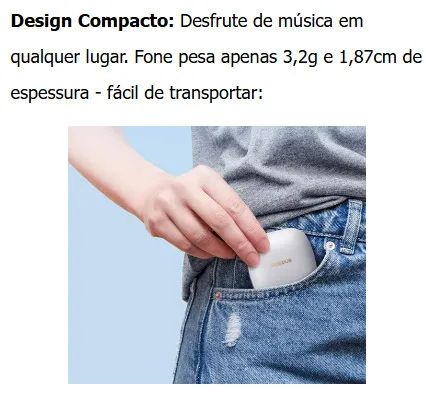 Fone Sem Fio Baseus E16 - Foto 2