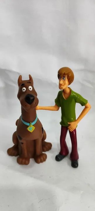 BONECOS MINIATURAS Scooby doo e Salsicha Usado Colecionável 