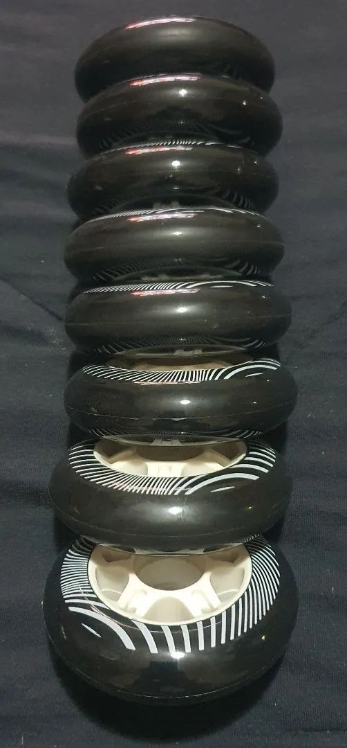 8 Rodas Novas HD INLINE 80mm para Patins  - Foto 3