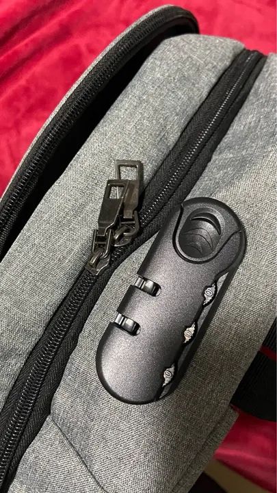 Mochila Anti Furto Notebook Saida Cabo Aux Usb Fone Ouvido - Foto 5