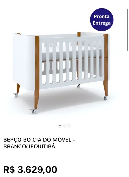   Berço + Colchão BO 3 em 1 - Cinza - Foto 4