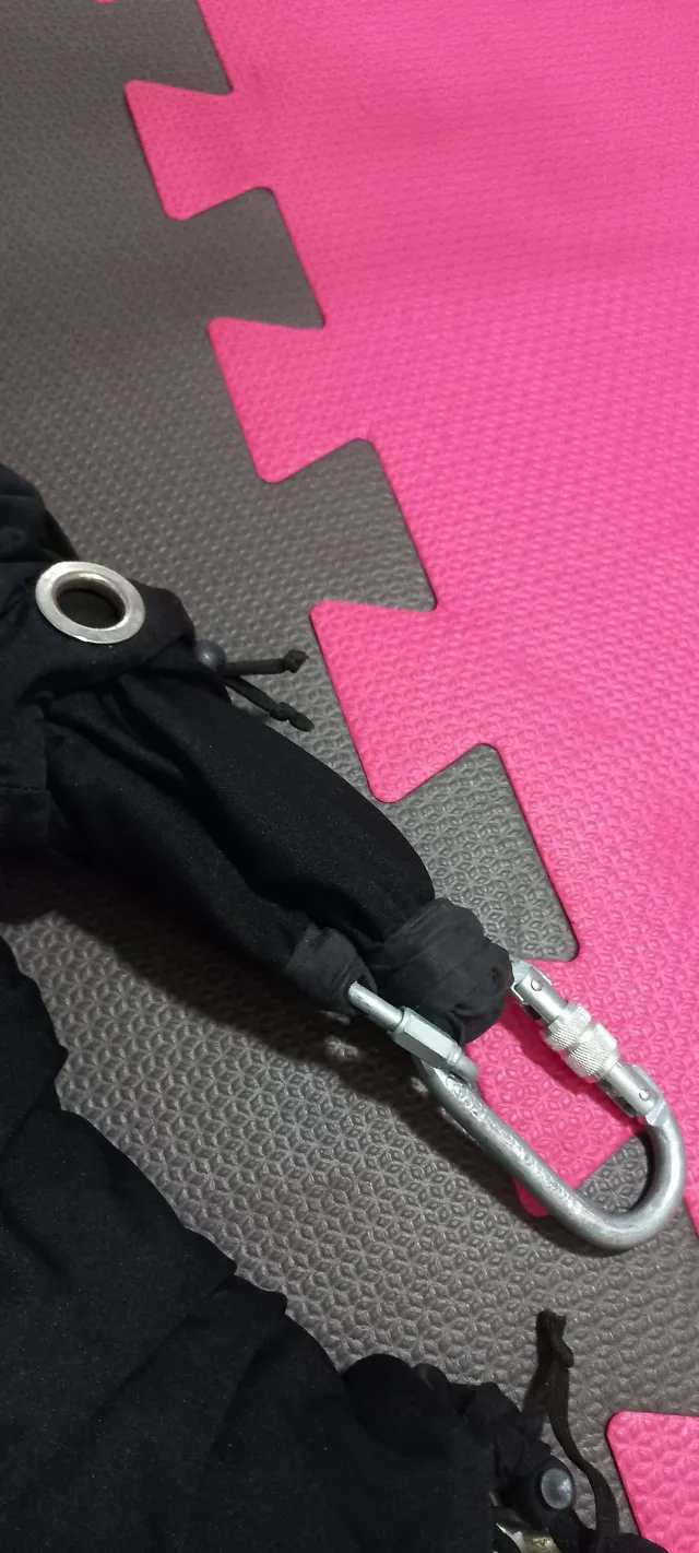 Cadeirinha tipo rapel neobungee neopilates pilates com 2 kits elastico