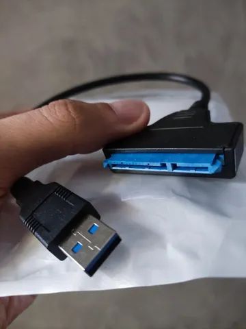 Cabo adaptador SATA para USB - SSD / HD Notebook - Novo - Foto 2