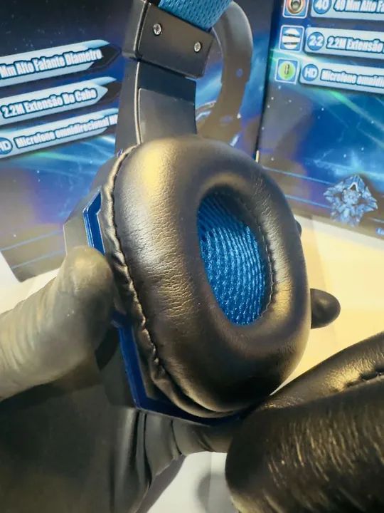 Fone de Ouvido Gamer DEX DF-81 com LED - Novo - Foto 3
