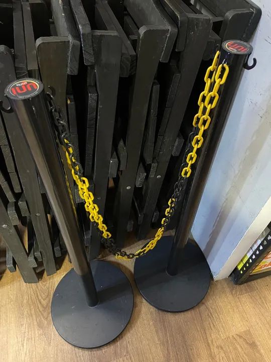 Separa fila - Kit de 2 Barreiras de Segurança com Corrente