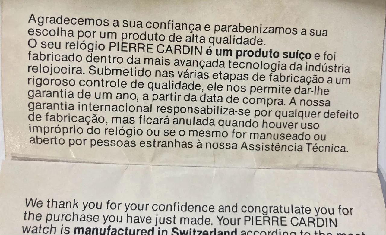 Relógio Pierre Cardin anos 80 - Foto 4