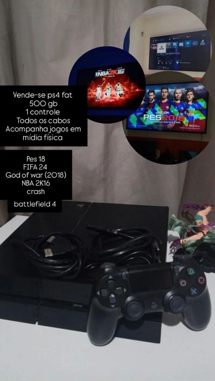 VENDE-SE PS4 FAT