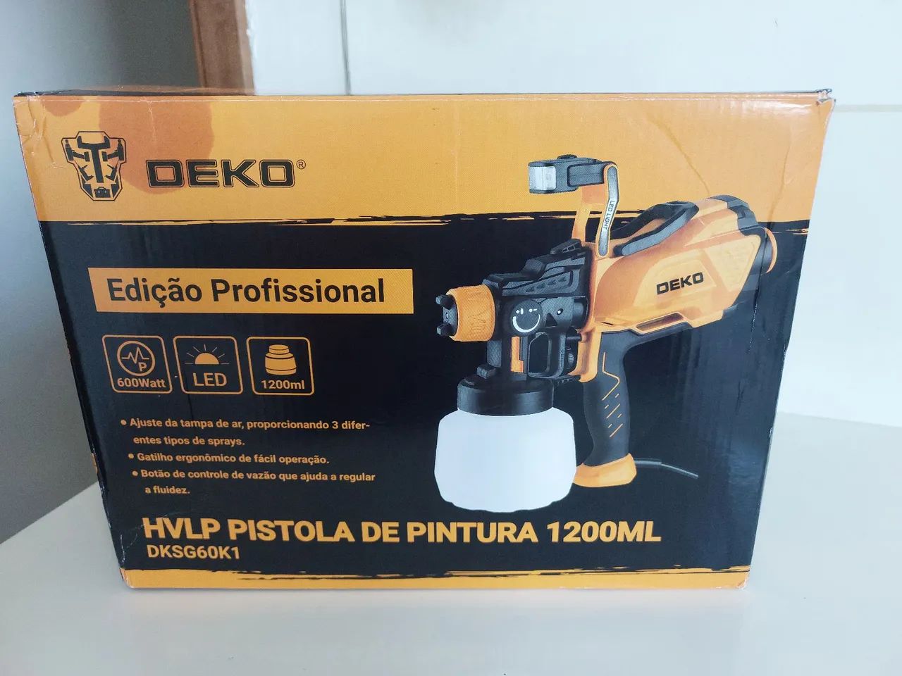 Pistola de pintura eletrica deko 220v