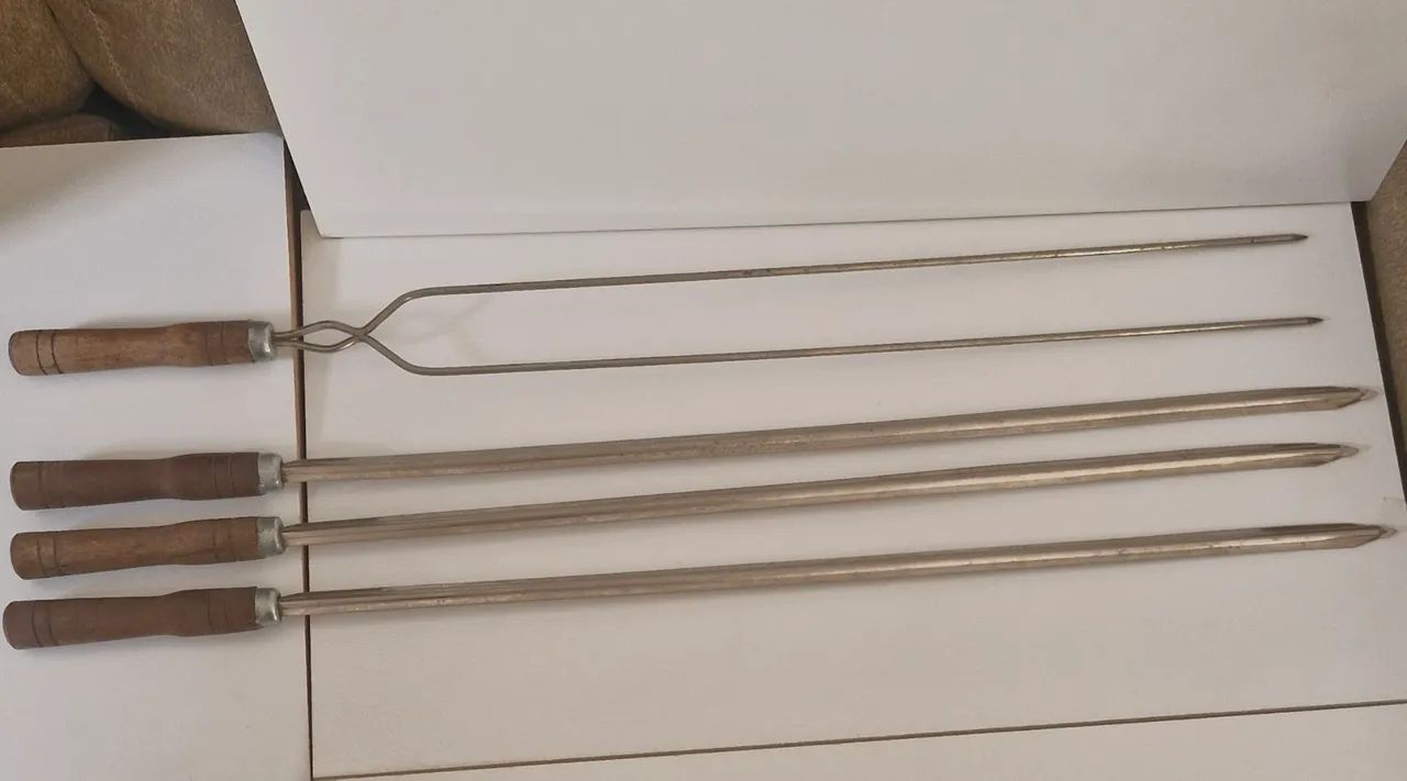 Jogo de garfo e faca para churrasco  - Foto 5