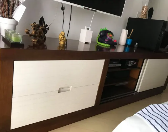 Rack de madeira chique e elegante (2,2m)