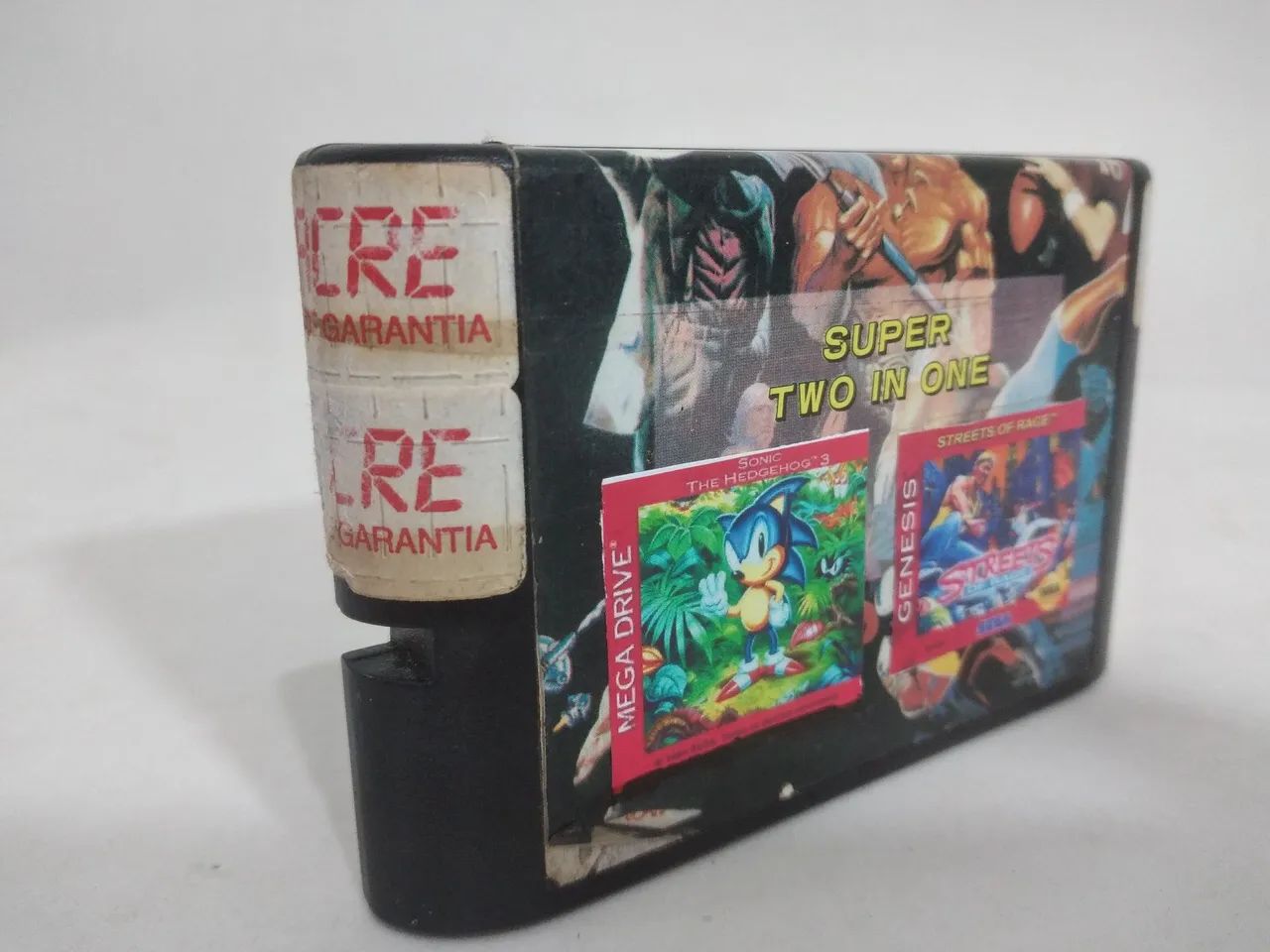 Catucho Video Game Mega Drive Two In One (Sonic + Streets Of Rage) - Foto 2