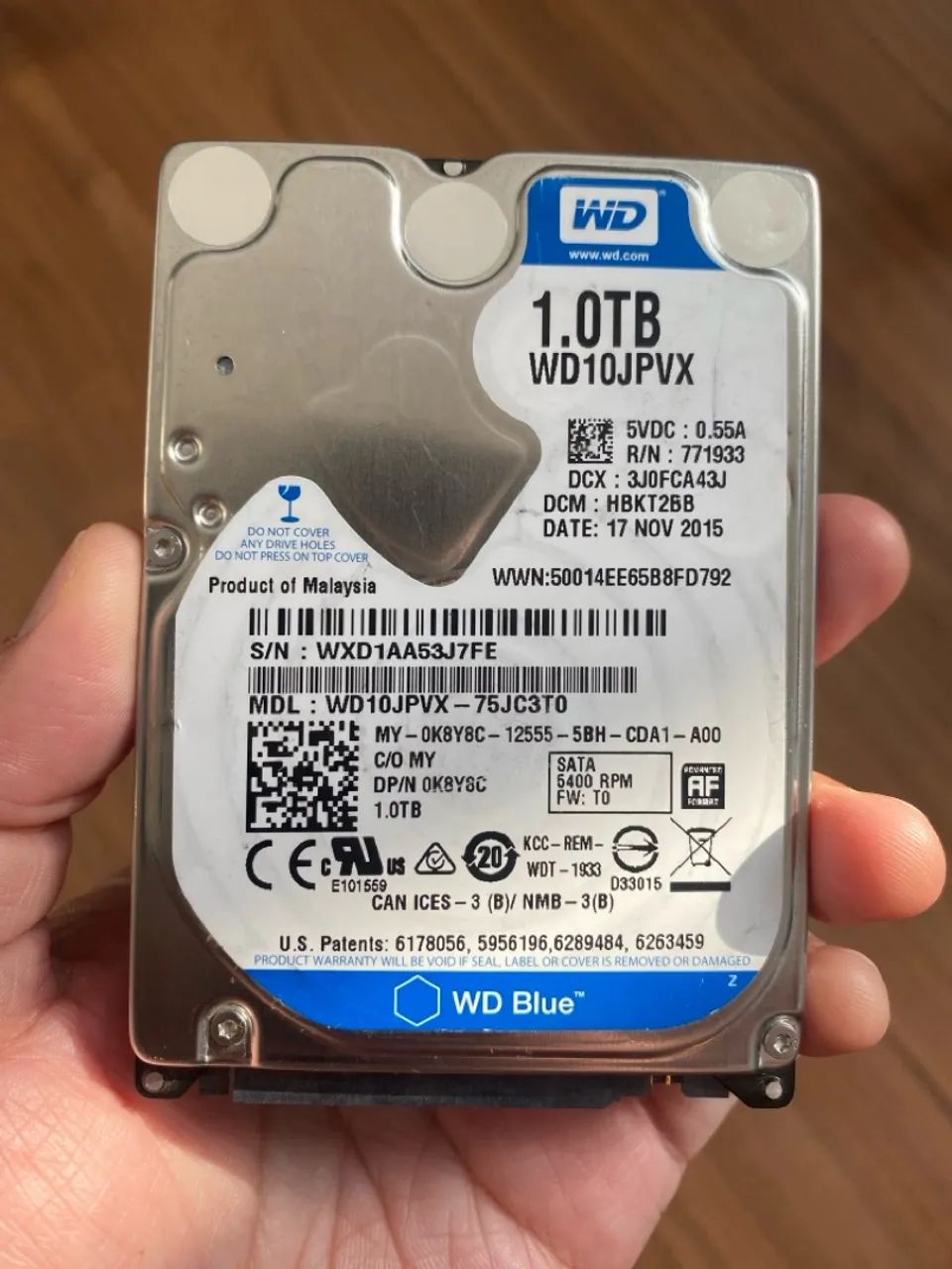 Hds WD Blue e Samsung 1TB