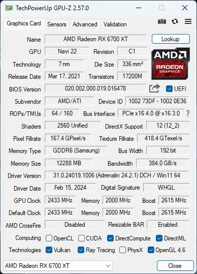 AMD Radeon RX 6700 XT 12GB GDDR6 - Compativel com hackintosh macOS Sequoia - Foto 5