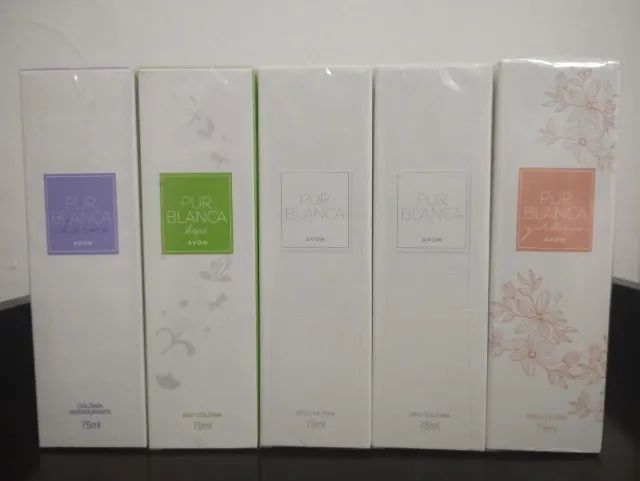 PERFUMES LINHA PUR BLANCA AVON 75ML - R$ 49,90 CADA