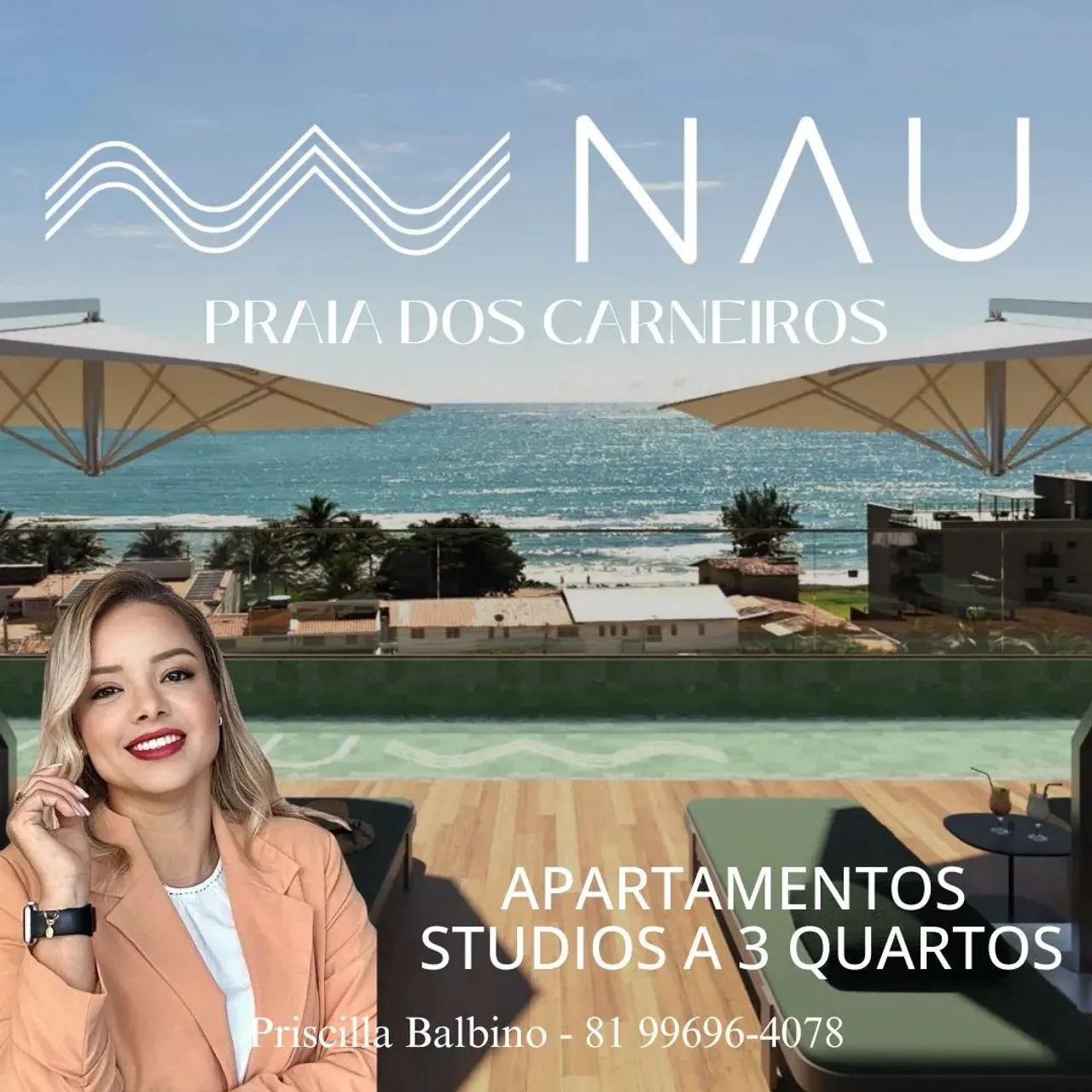 FLATS NA PRAIA DOS CARNEIROS | APARTAMENTOS STUDIOS, 1, 2, 3 QUARTOS | NAU HOME RESORT