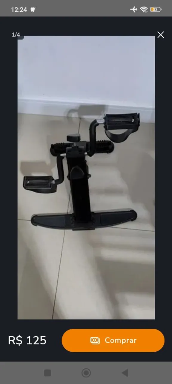 Mini Bicicleta Ergométrica para Exercícios