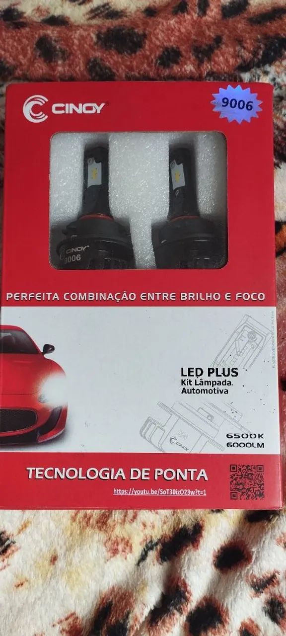 Kit LED Plus para Farol de Carro 6500K 6000LM