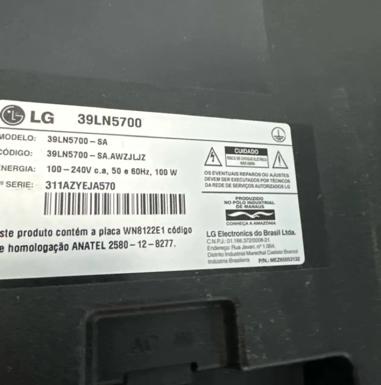 TV LG 39LN5700 - 39 Polegadas