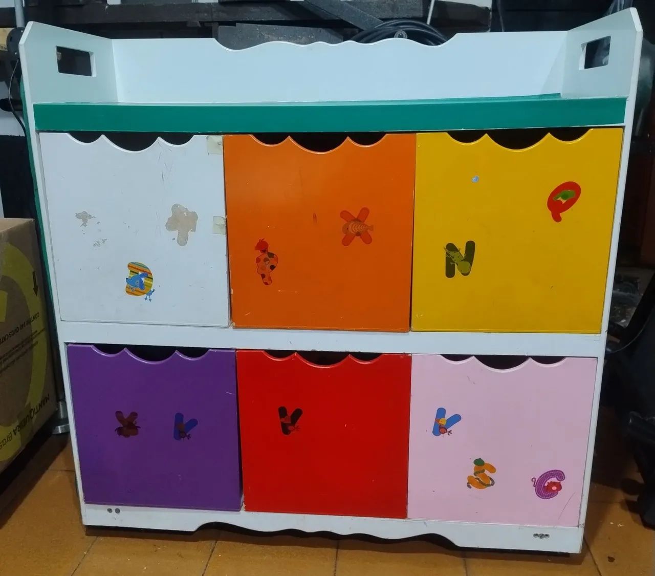 Nicho organizador 6 gavetas com rodinhas.