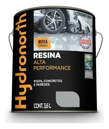 Resina Alta Performance - Hydronorth Balde 3.6l Cinza 