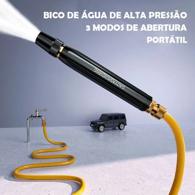 Bico Esguicho De Alta Pressão Para Torneira Mangueira Lavagem De Carros Moto Rega Jardim 