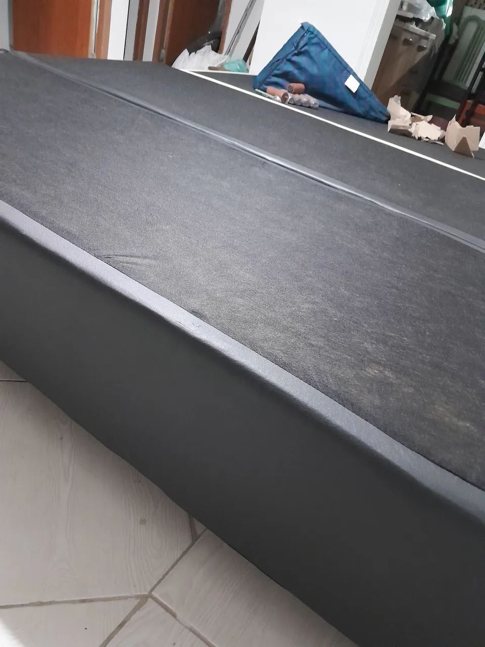 Base box cama queen preta $ 600
