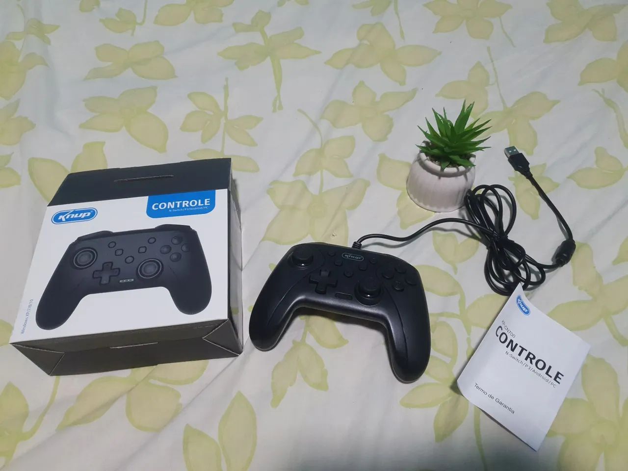 Controle com fio ps3, PC, Windows, switch - Foto 4
