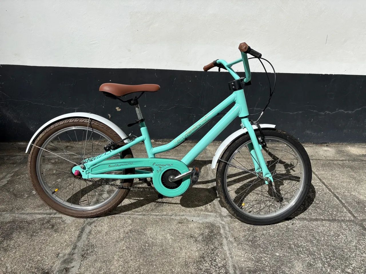 Bicicleta passeio infantil Nathor Antolella aro 20 acqua