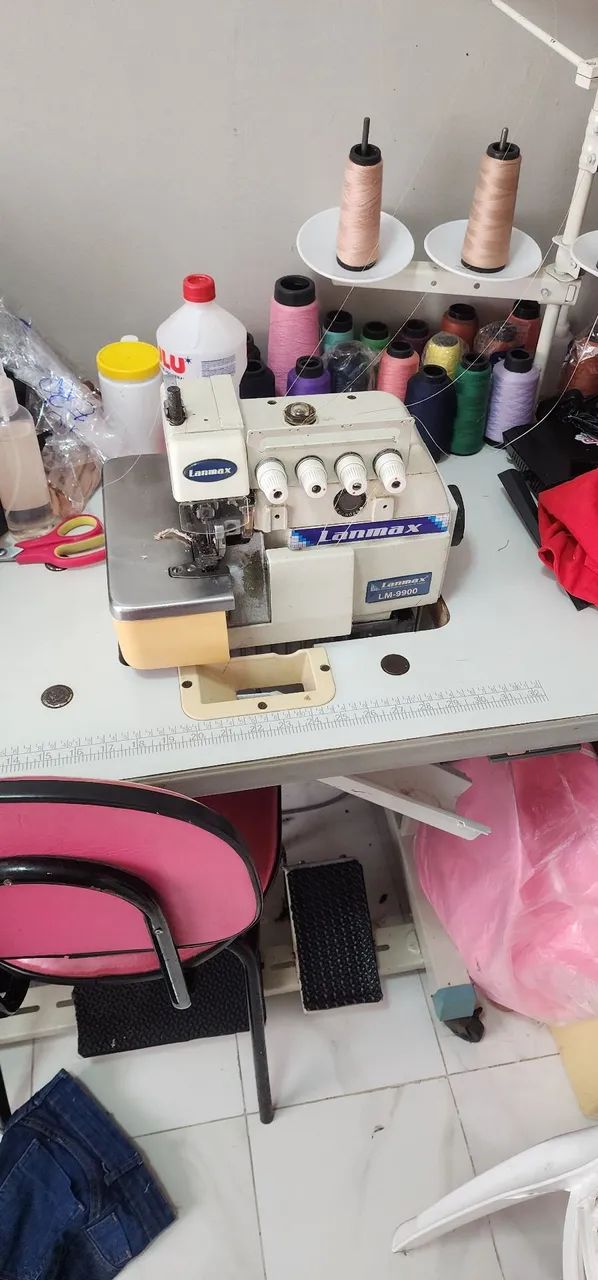 Maquina de costura Lanmax overloque ponto cadeia . - Foto 3