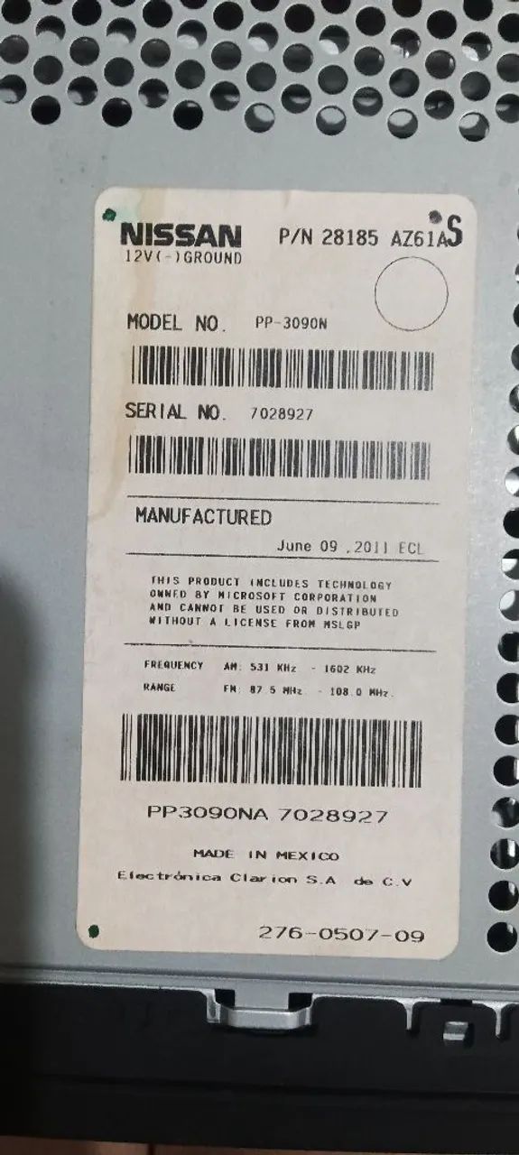 Rádio original Nissan Livina 11/12 - Foto 3