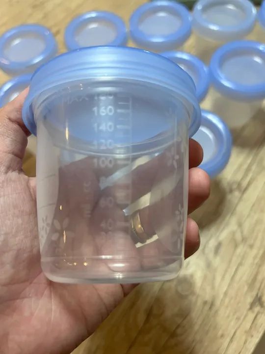 Kit de potes para armazenamento de leite materno Avent - 14 peças - Foto 3