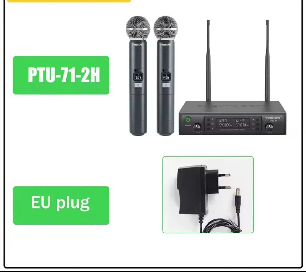 Microfone sem fio PHENYX PTU 71  - Foto 2